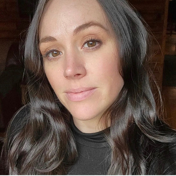 attractive woman staring at the camera