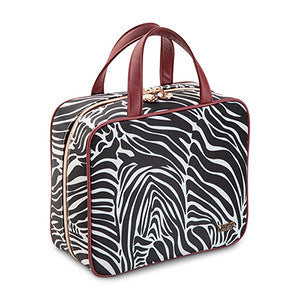 Stephanie Johnson Sahara Zebra Large Cosmetic Briefcase