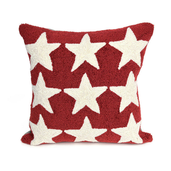 Frontporch Stars Indoor/Outdoor Pillow - Red