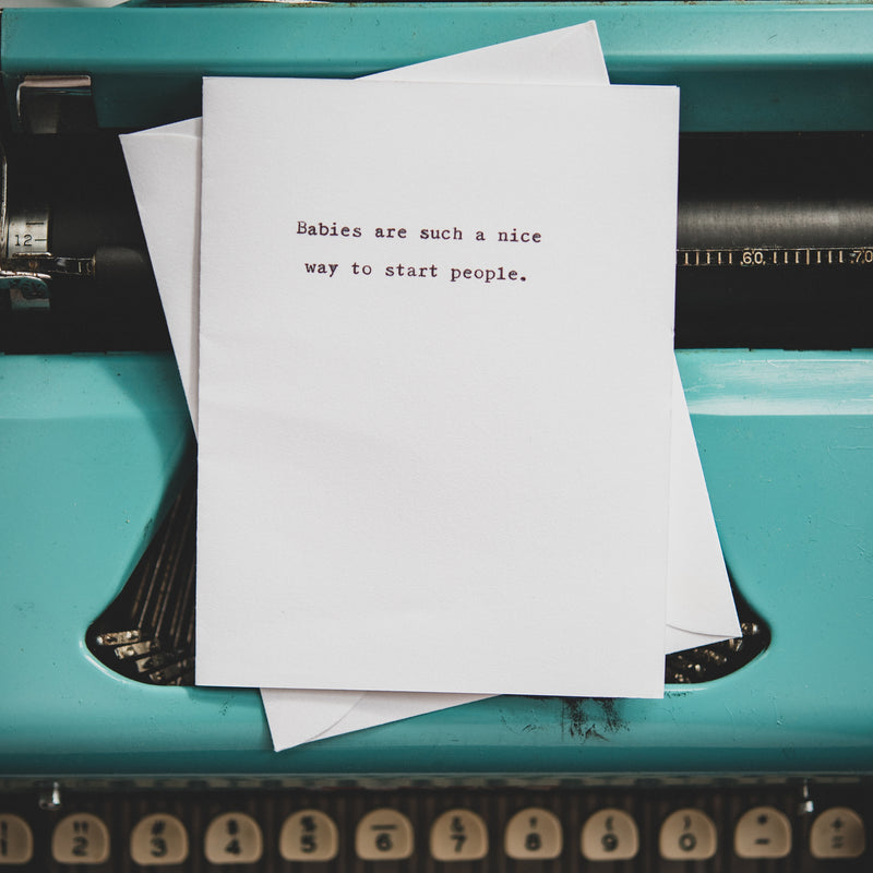 Hand Typed Notes
