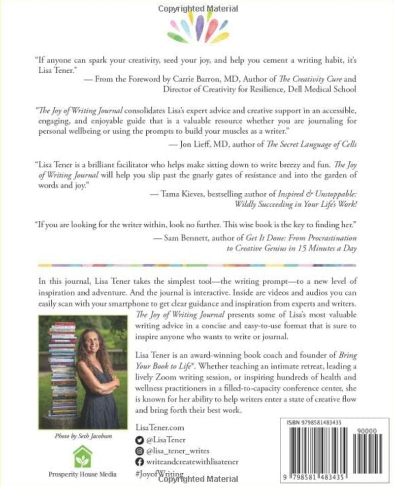 The Joy of Writing Journal by Lisa Tener – Alayne White