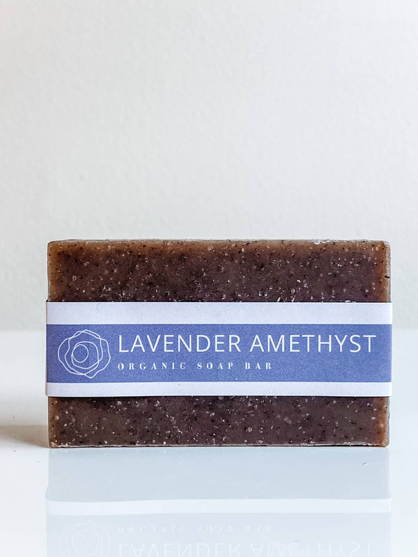 Lavender Amethyst Organic Soap Bar