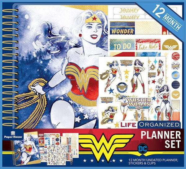 Wonder woman 12 month planner set